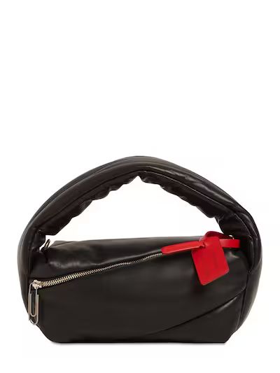 Off-White - Pump pouch zipped top handle bag - Black | Luisaviaroma | Luisaviaroma