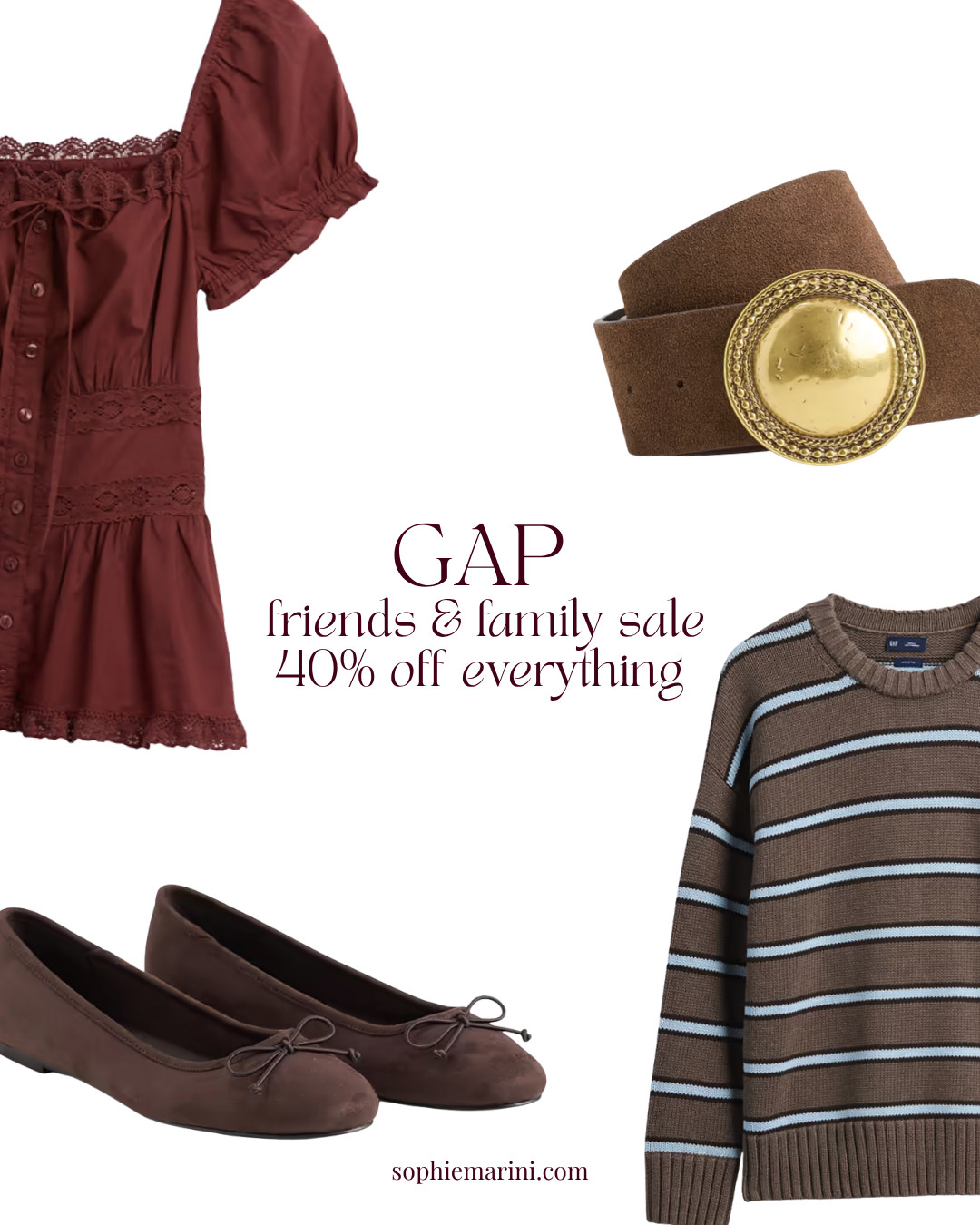 40% off Gap just in time for pre-fall shopping — this doesn't happen often 🚨🛒everything linked. Comment SHOP and I'll DM the details 💌

Cozy sweaters, lace-trim tops, suede accessories, and easy maxi dresses, all included in the sale. 40% off your pre-fall favorites AND everything else in your cart. This is the sale I stock up on transitional basics for every year — grab it before it's gone.

[Gap friends and family sale, Gap 40% off, pre-fall wardrobe, suede accessories, fall basics]
#gapsale #friendsandfamilysale #falltransition
 

 