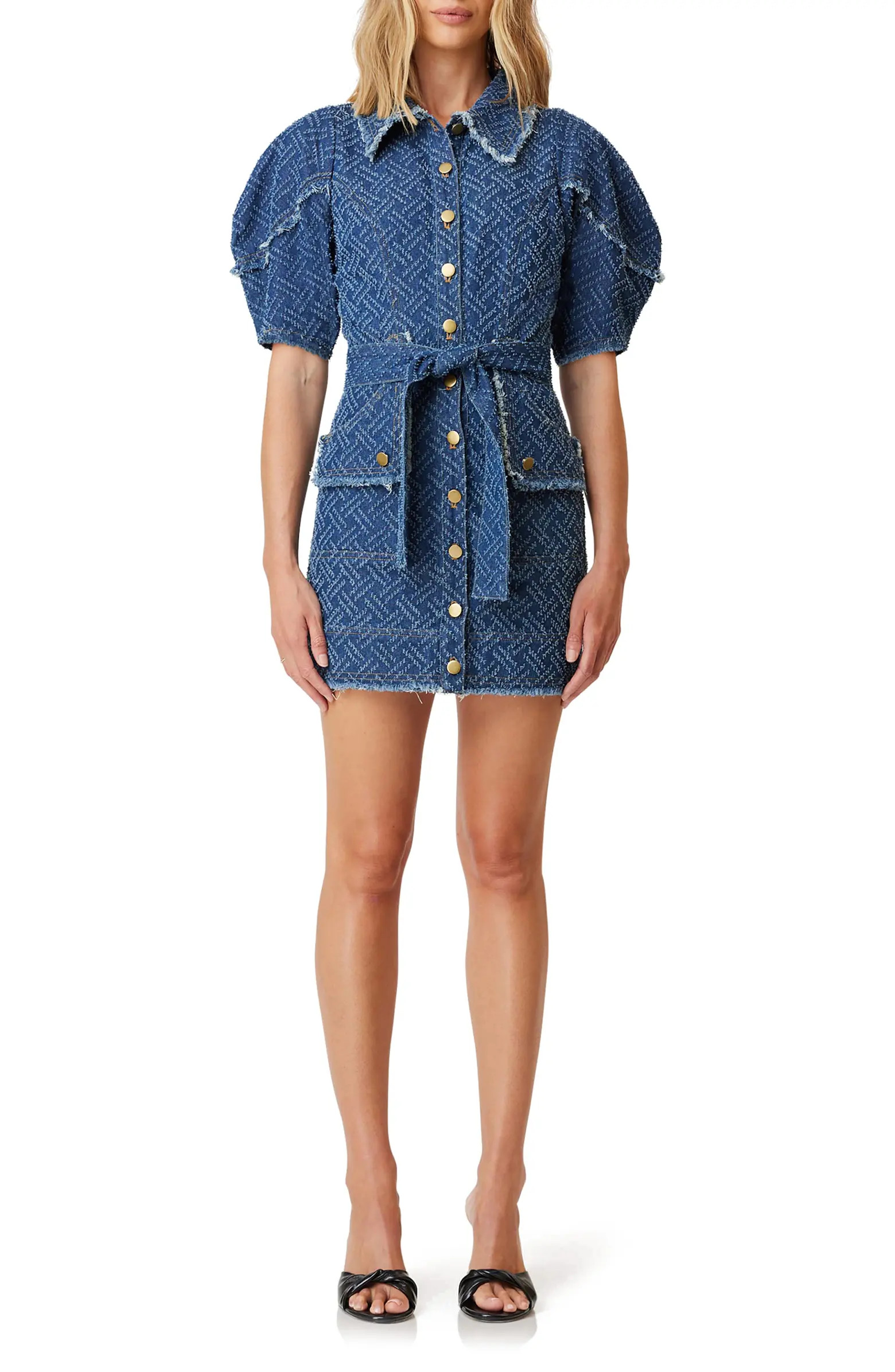 Cora Short Sleeve Denim Shirtdress | Nordstrom