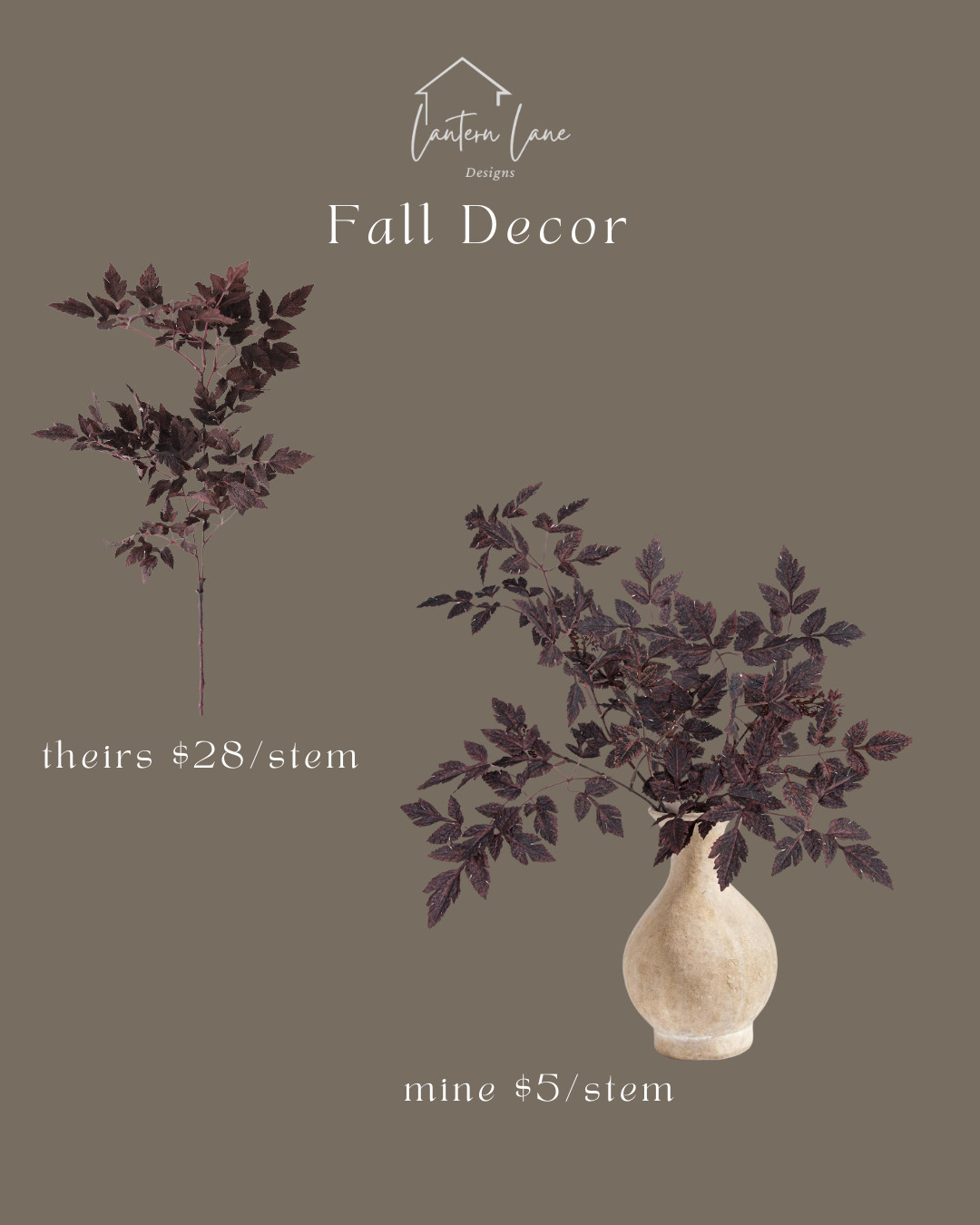 Get the look! Afloral fall stems look for less, afloral dupe, Fall stem, fall florals, artificial trees, artificial stems, deep, burgundy, stems, amazon home decor 

 #LTKSeasonal #LTKHome #LTKFindsUnder50