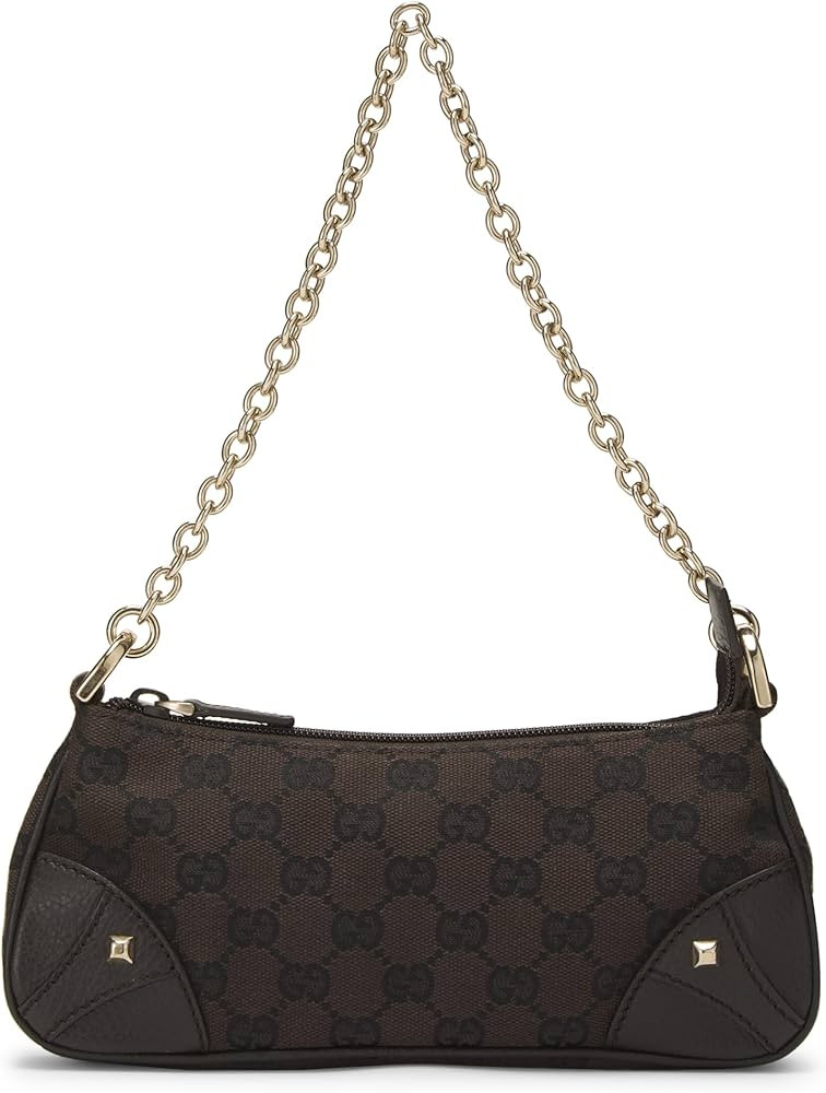 Amazon.com: Gucci, Pre-Loved Brown GG Canvas Pochette, Brown : Luxury Stores | Amazon (US)