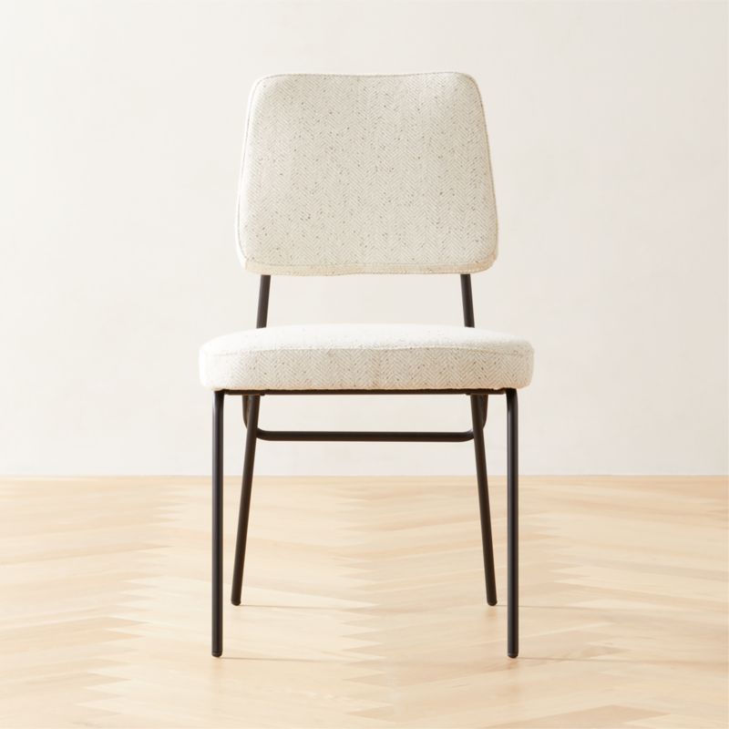 Laze Modern White Upholstered Dining Chair + Reviews | CB2 | CB2