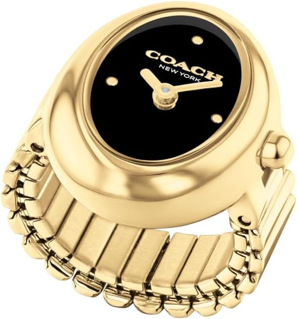 COACH Sammy Women's 2H Quartz Ring Watch - Jewelry-Inspired Design with Stretch Band, Fits Multip... | Amazon (US)
