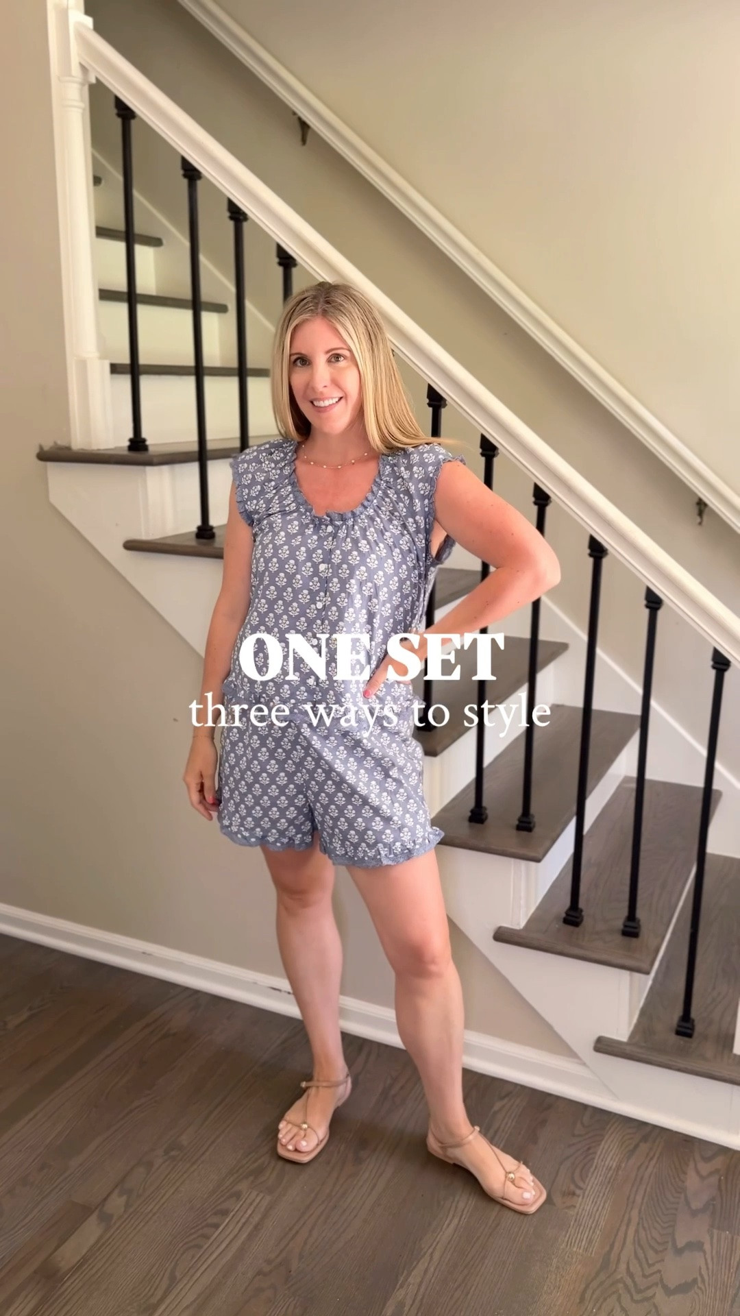 One set styled three ways

Marea, Summer set, matching set, blue and white