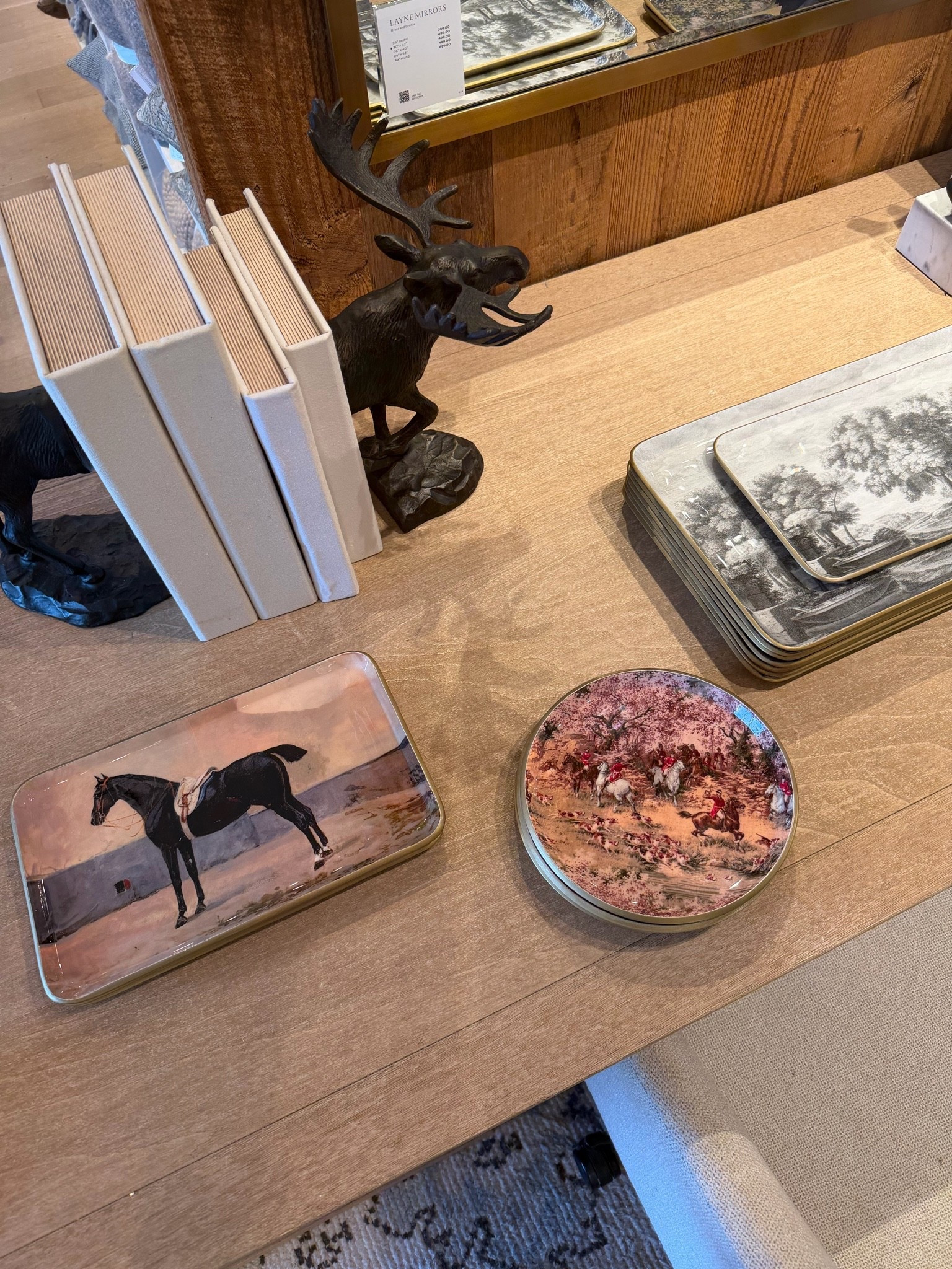 Pottery Barn enamel trays //