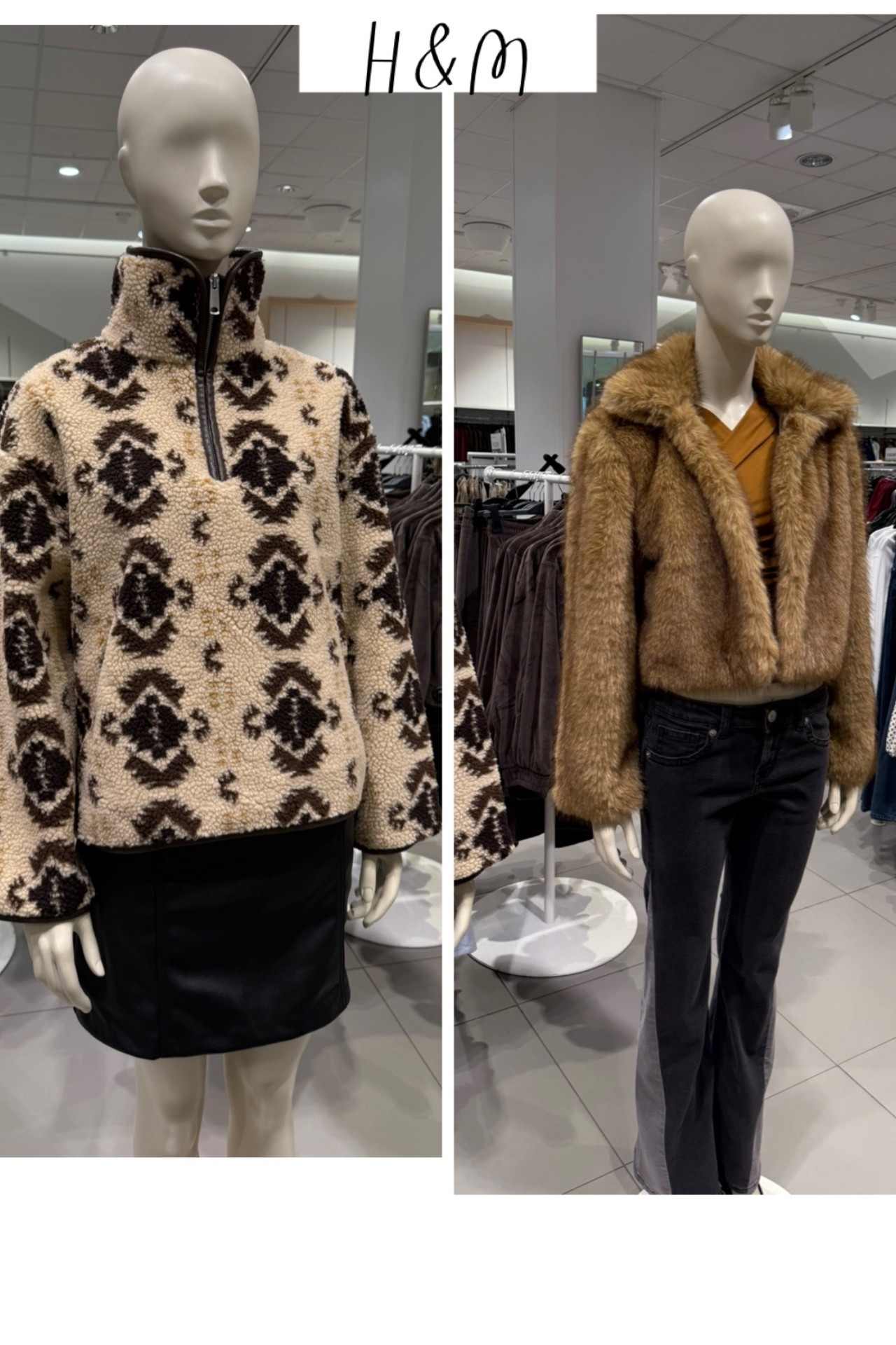 When H&M has designer style pieces 🛍️ the left fleece is sold out online but in stores!!! 

#LTKStyleTip #LTKSaleAlert #LTKSeasonal