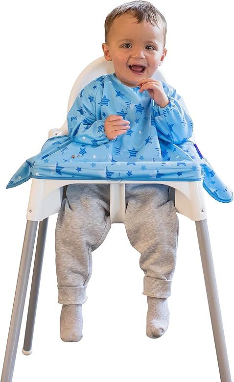 Tidy Tot Cover & Catch Waterproof Bib attaches to highchair NO More Gaps! | Amazon (US)