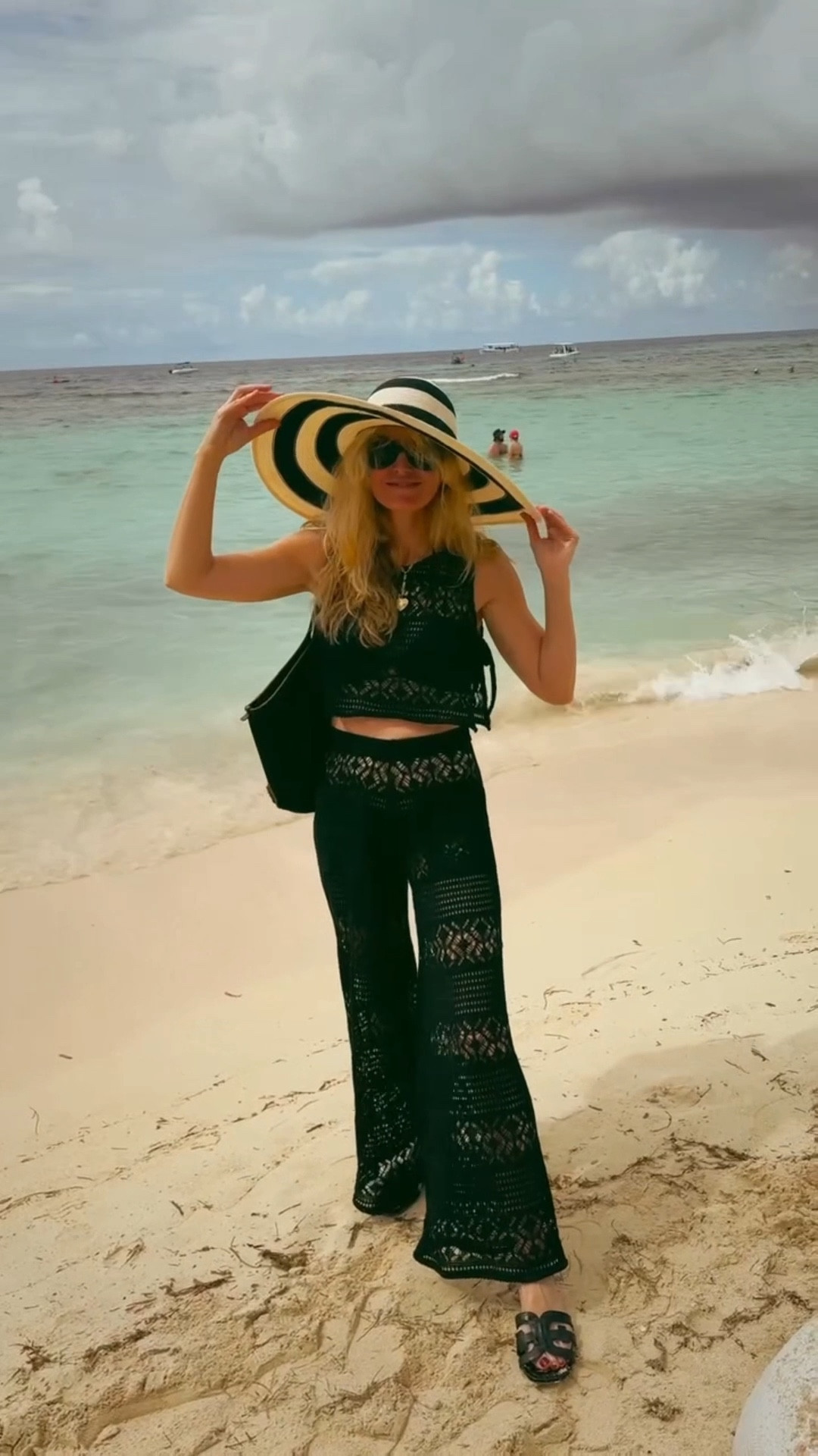 I took this chic crochet set by Palacea on a recent trip to Honduras. Aside from the gorgeous crochet pattern, the highlight of this set for me is the length of the pants. I’m 5’4” and they are the perfect length…they don’t drag on the ground and I can wear them with flat sandals. If you’re taller, they will have more of a cropped fit, but that’s still a really cool look.

~Erin xo 

#springbreak #vacationoutfit

#LTKSwim #LTKSeasonal #LTKTravel