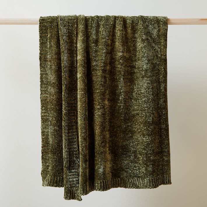 Luxe Chenille Throws | West Elm (US)
