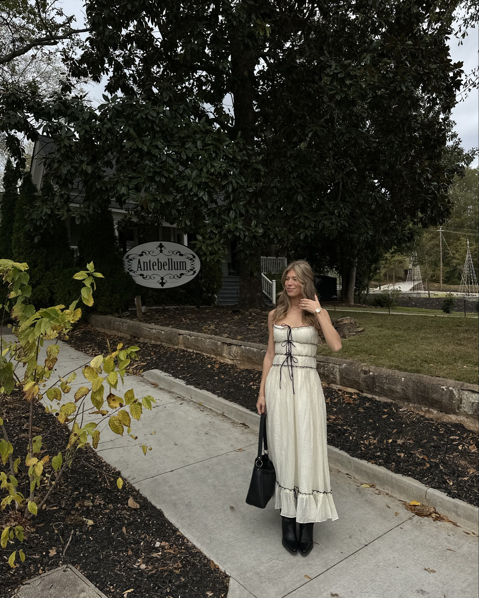 all the fall feels on our date day downtown this saturday! dresses and cowboy boots are one of my favorite combos🖤

#LTKStyleTip