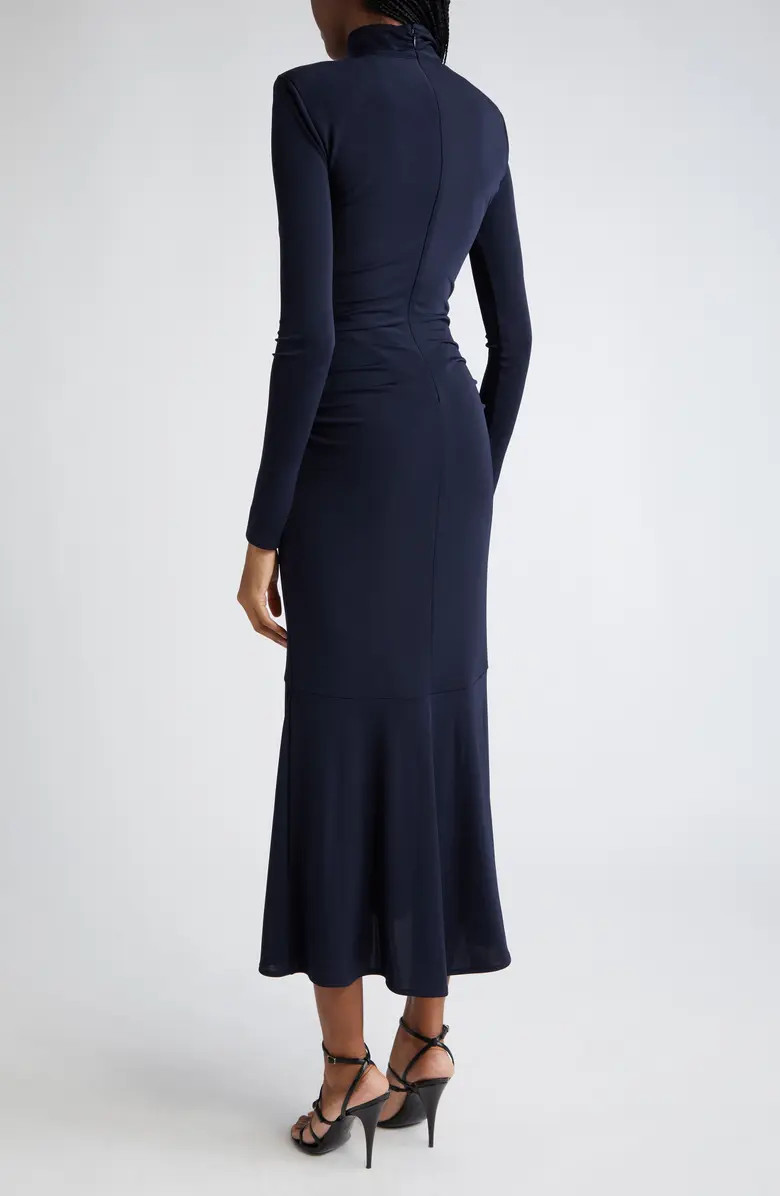 Johnson Side Ruched Long Sleeve Jersey Dress | Nordstrom