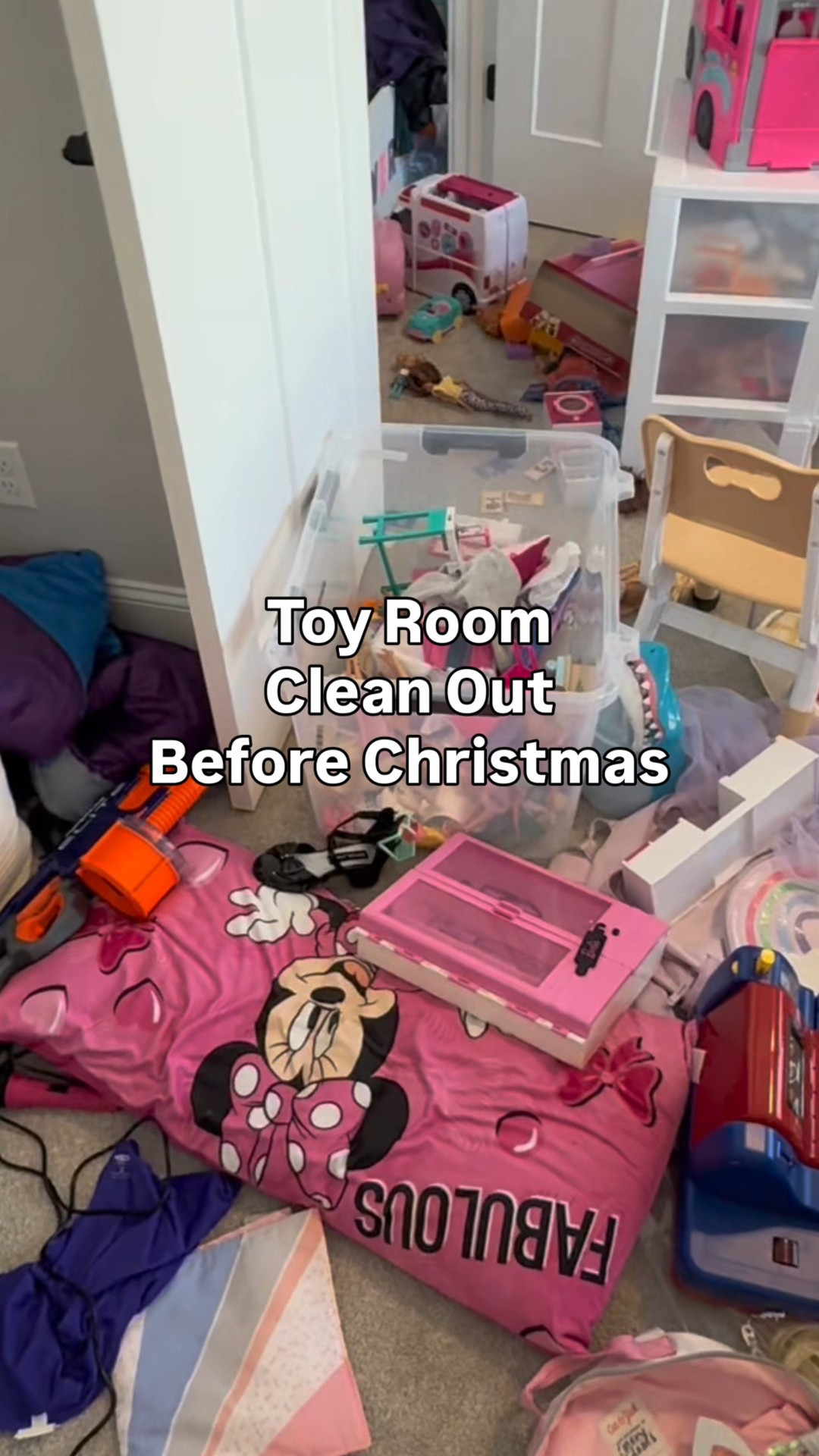 Nothing like a good toy organization session right before Christmas… in my jammies. 🎄✨

The girls usually handle this room, but I wanted to do a full reset — see what actually gets played with and what’s ready to go. Yes, it looked chaotic, but sometimes you have to see everything to make it better.

#organizewithme #organization #christmascleaning #toyroom

#LTKmomlife #LTKdayinmylife #LTKHome