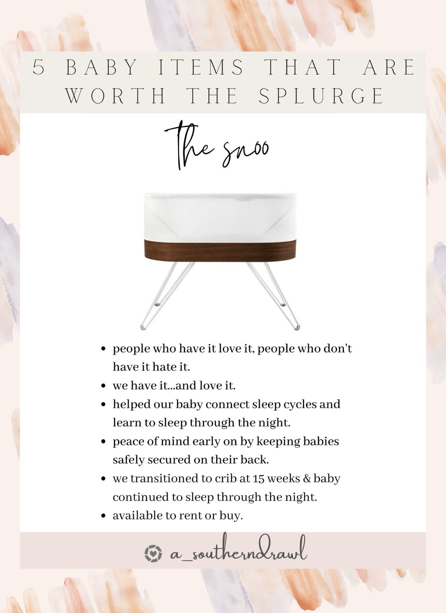 Worth the splurge👏 this snoo was essential for us sleep training Jackson!

newborn essentials, baby registry wishlist, newborn registry, baby essentials, first time mom favorites, Grace White, A Southern Drawl

#LTKBump #LTKFamily #LTKBaby