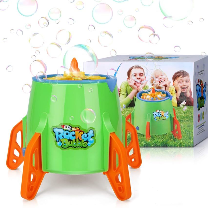 Lynkktoy Bubble Machine, Automatic Rocket Bubble Maker Blower 3000+ Bubbles Per Minute for Kids O... | Amazon (US)