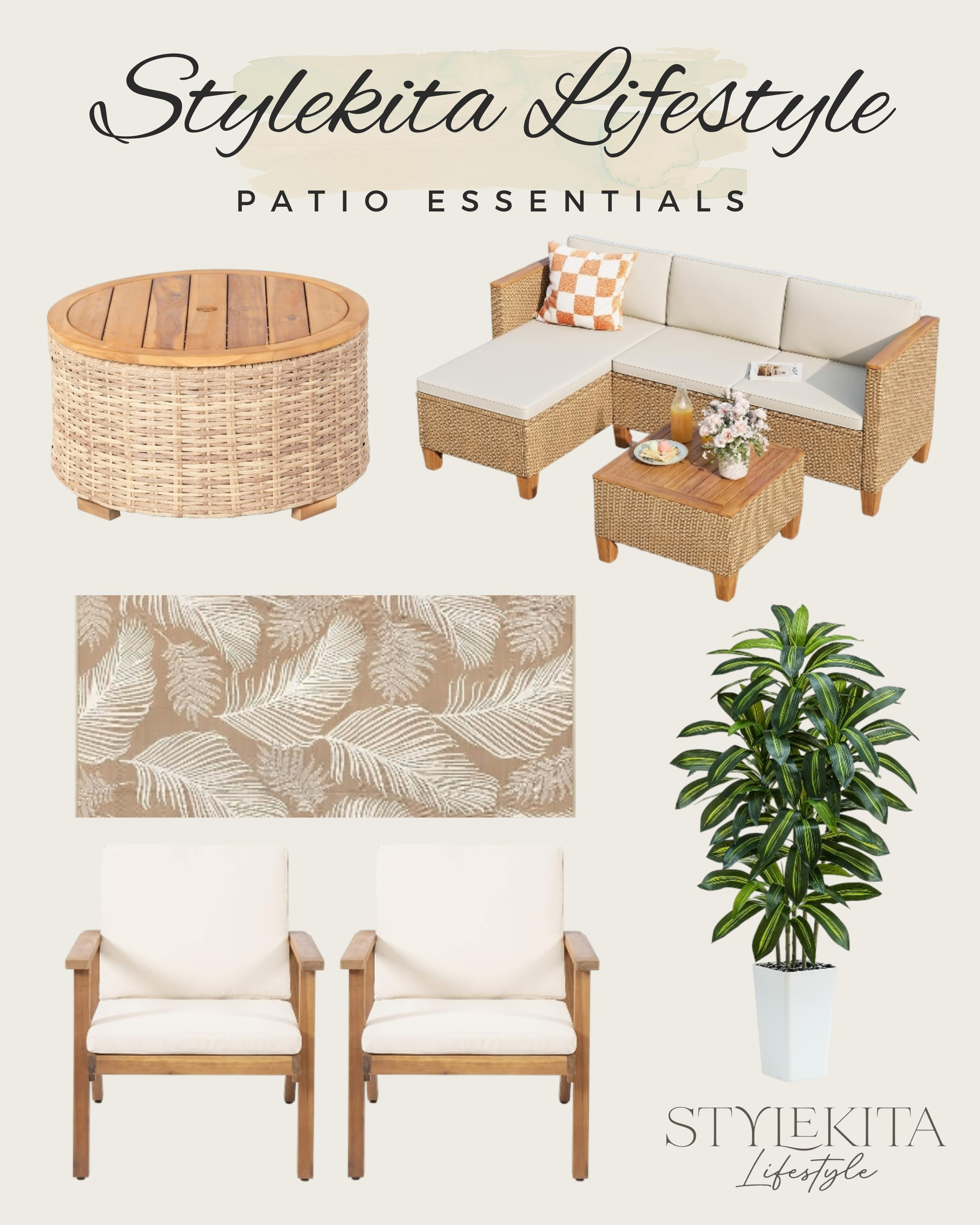 Transform your outdoor space with these top-rated patio essentials. From stylish seating to functional decor, these pieces create the perfect backyard oasis for relaxation or entertaining. Click the link in bio to shop these outdoor must-haves! #PatioDecor #OutdoorLiving #AmazonHome 

 #LTKdayinmylife #LTKHome #LTKSaleAlert