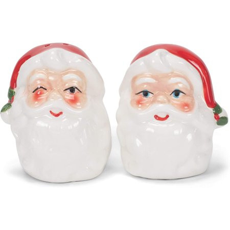 Classic Santa Claus Salt & Pepper Shaker Set Retro Christmas Great retro design. Adorable Santa Clau | Walmart (US)