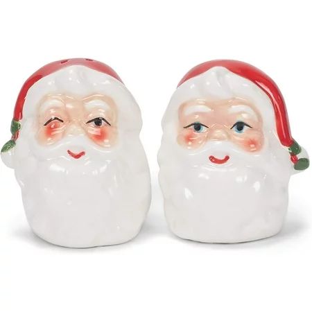 Classic Santa Claus Salt & Pepper Shaker Set Retro Christmas Great retro design. Adorable Santa Clau | Walmart (US)