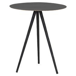 Jameson Industrial Loft Black Iron Round Tripod Side End Table | Kathy Kuo Home