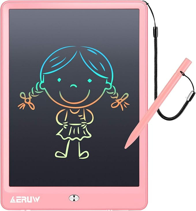 LCD Writing Tablet Colorful 10 Inch Electronic Graphics Doodle Board eWriter Drawing Pad with Mem... | Amazon (US)