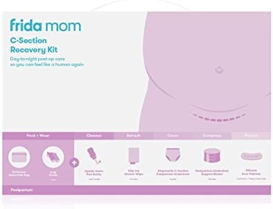 Frida Mom C-Section Recovery Kit for Labor, Delivery, & Postpartum| Socks, Peri Bottle, Disposabl... | Amazon (US)