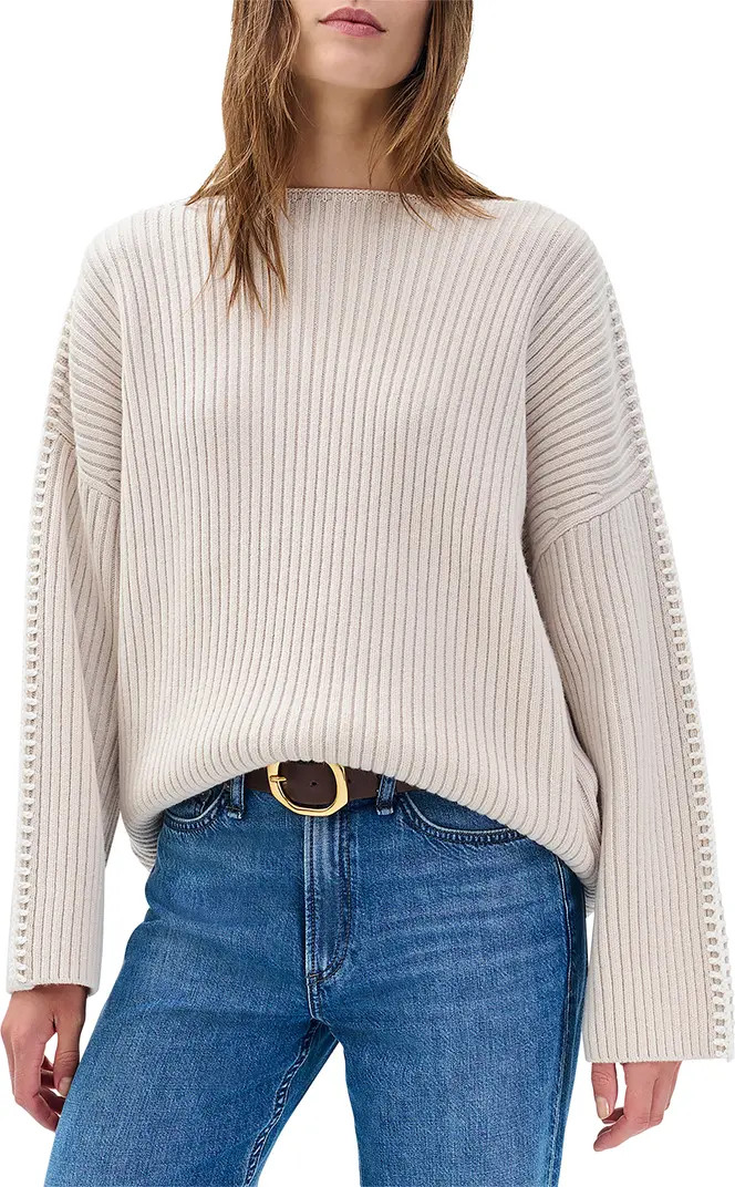 Ingrid Boatneck Wool Rib Sweater | Nordstrom