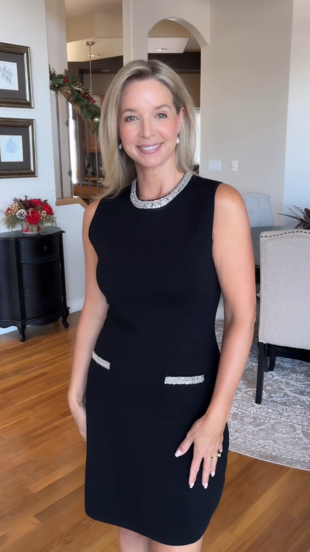 Use code karlalalton_12 for 12% off! 

Whether it’s a sophisticated gala, a chic cocktail party, or a fancy event, these two dresses will undoubtedly sparkle!

The first dress features an elegant high neckline and pockets adorned with sparkling sequins.
The fabric is thick and has some stretch to it so it’s comfortable and you feel covered. 
 
The second black dress is a fit and flare with shimmering crystals embellishing the square neckline. It appears to be sold out but I have linked something similar, albeit, more expensive 

Audrey Hepburn, lbd, little black dress

#LTKPetite #LTKOver40 #LTKgrwm