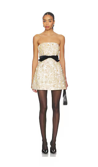 Tate Dress in Cream & Black | Revolve Clothing (Global)