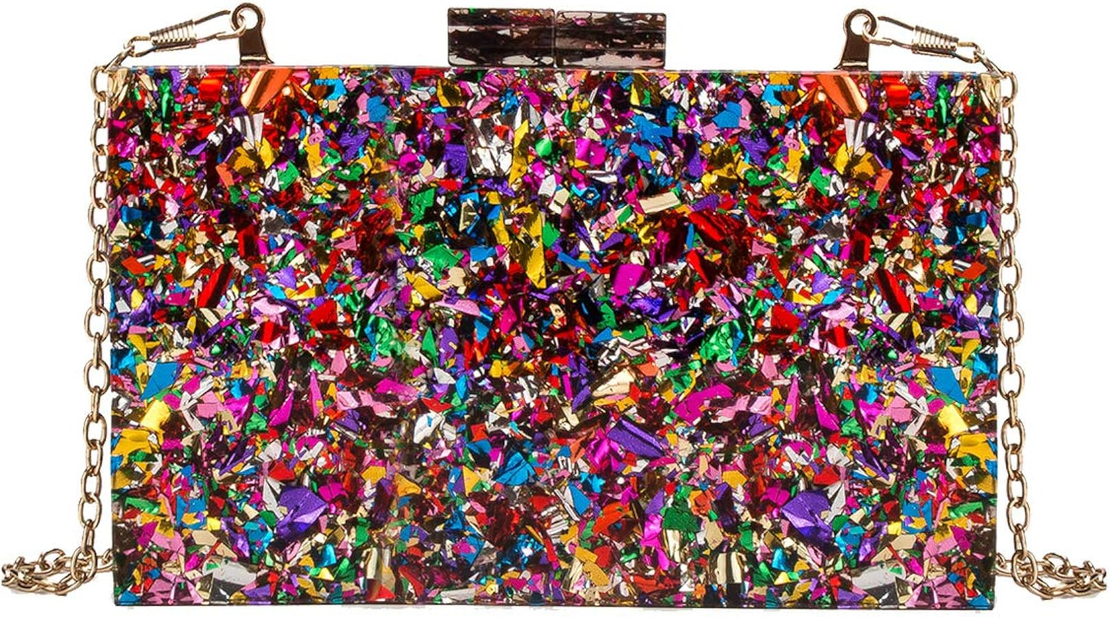 LETODE Acrylic Clutch Bags Purse Perspex Bag Handbags for Women | Amazon (US)