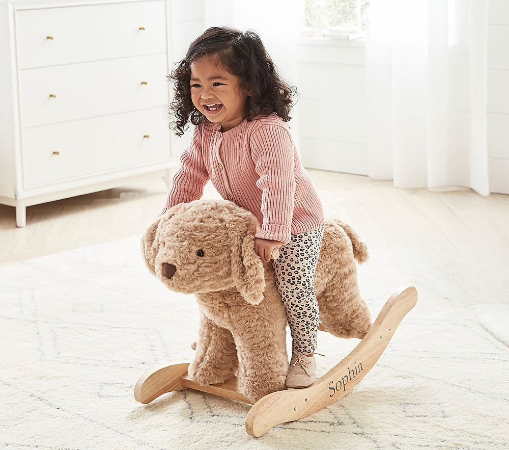 Labradoodle Plush Nursery Rocker | Pottery Barn Kids