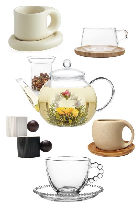 Amazon coffee mug round up! 
Love this glass teapot too! 

The espresso cups would be so cute on your kitchen shelf 🫶🏼

#LTKhome #LTKSeasonal #LTKfindsunder50