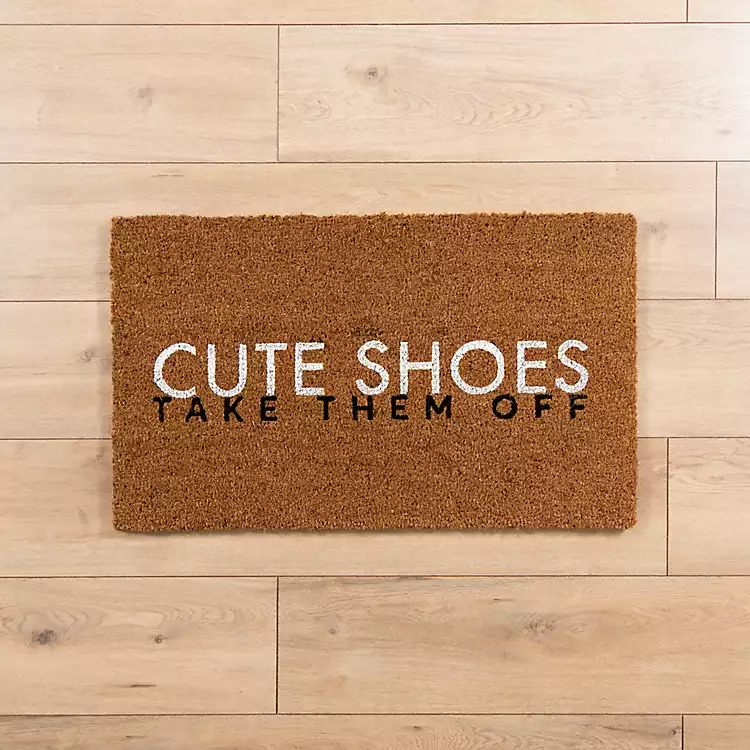 New! Cute Shoes Coir Doormat | Kirkland's Home