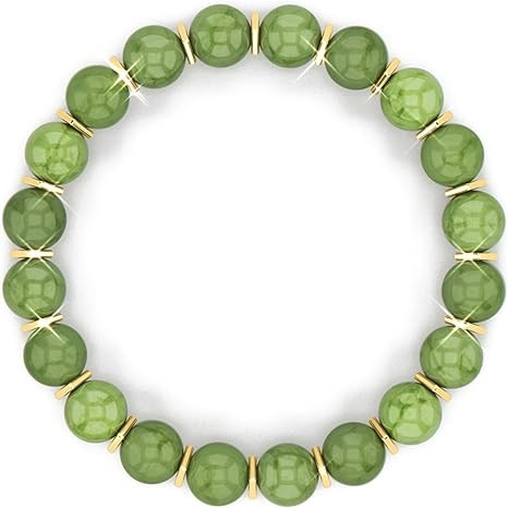 [Healing Trust] Green Jade Bracelet for Men Women Entrepreneur Business Luck, MONEY ATTRACTION Ch... | Amazon (US)