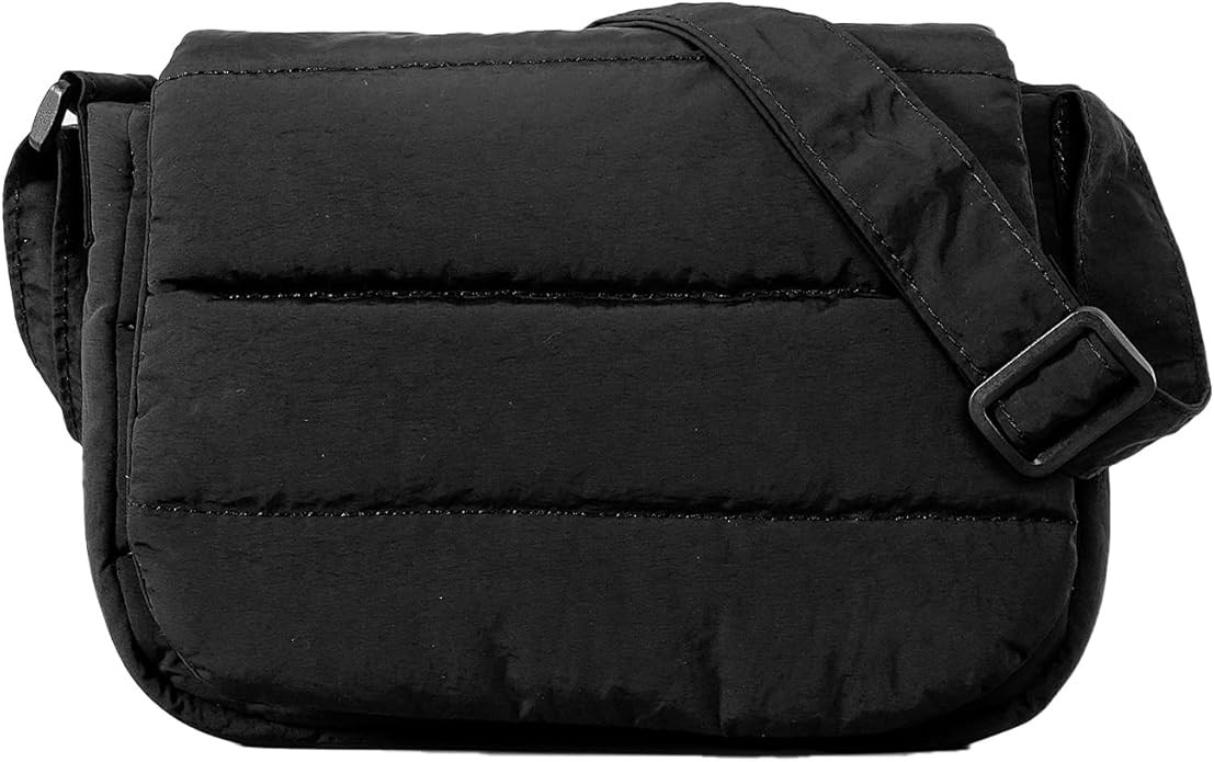 Puffer Bag Small Quilted Tote Bag for Women Nylon Lightweight Shoulder Crossbody Bags Filled with... | Amazon (US)