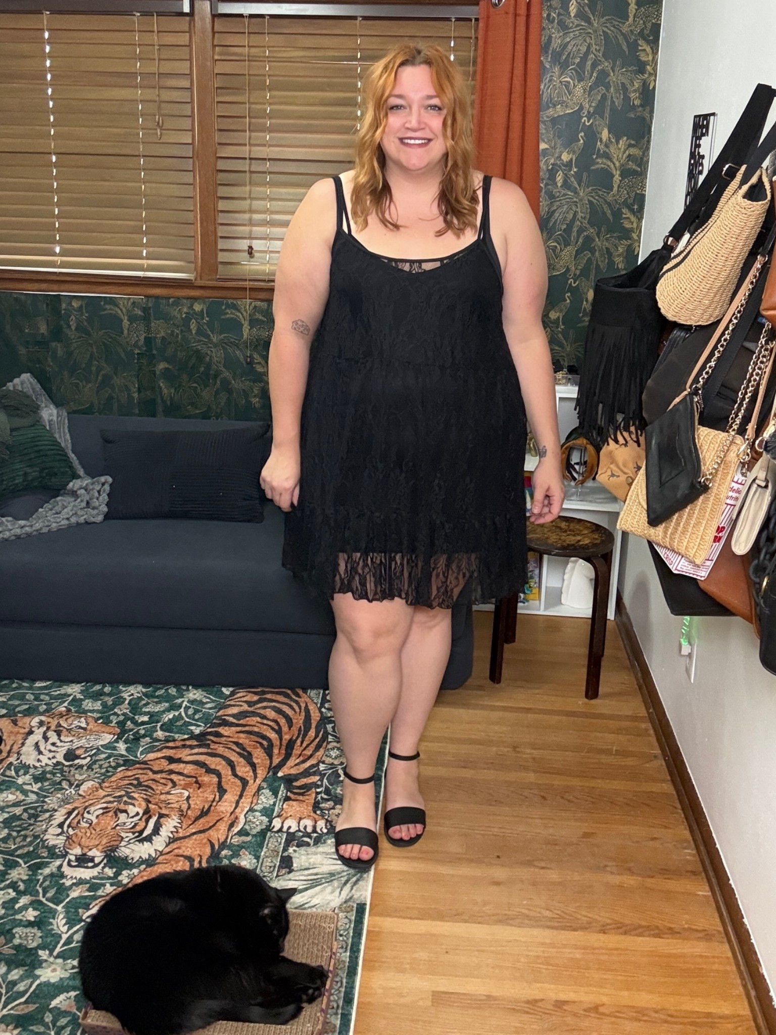 Lacy slip dress

#LTKPlusSize #LTKMidsize