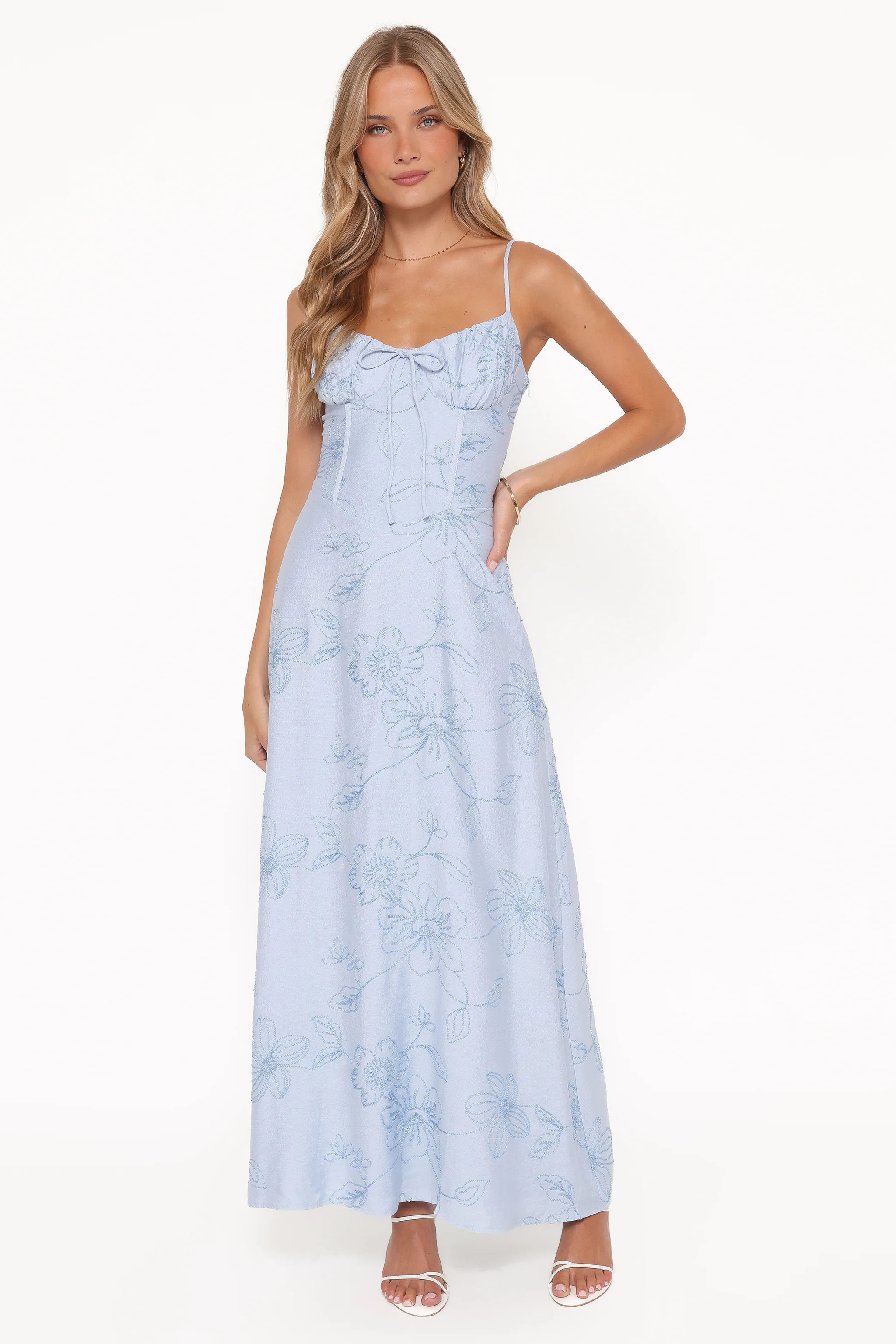 Houston Maxi Dress - Blue Floral | Petal & Pup (US)