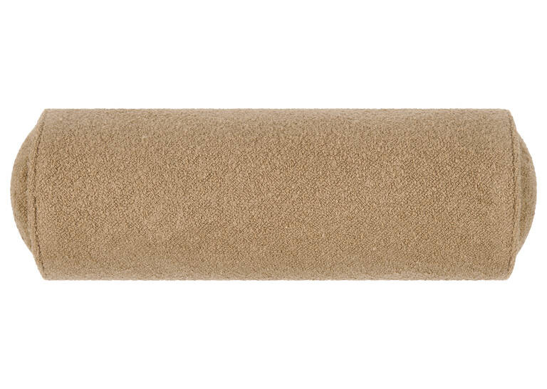 Evia Boucle Bolster Pillow Fawn | Urban Barn