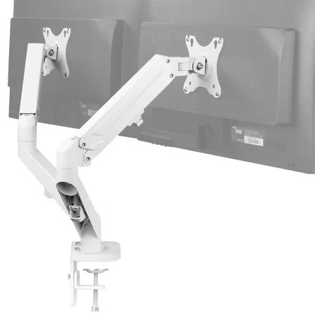 VIVO White Dual Monitor Counterbalance Desk Mount | Fits Screens 17 to 27 | Walmart (US)
