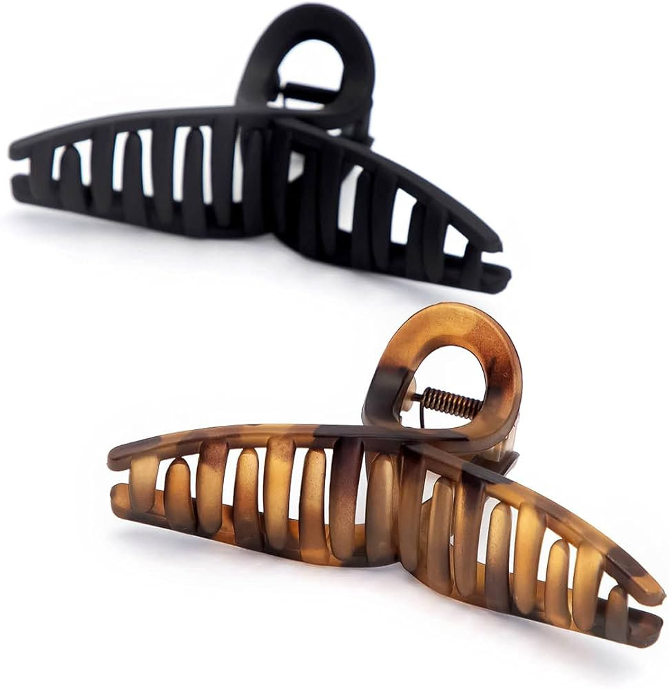Kitsch Large Hair Clips for Women - Jumbo Loop Hair Claw Clips for Thick Hair | Big Hair Clip & C... | Amazon (US)
