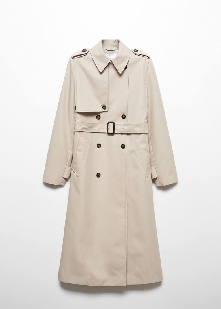Waterproof double breasted trench coat -  Women | Mango United Kingdom | MANGO (UK)