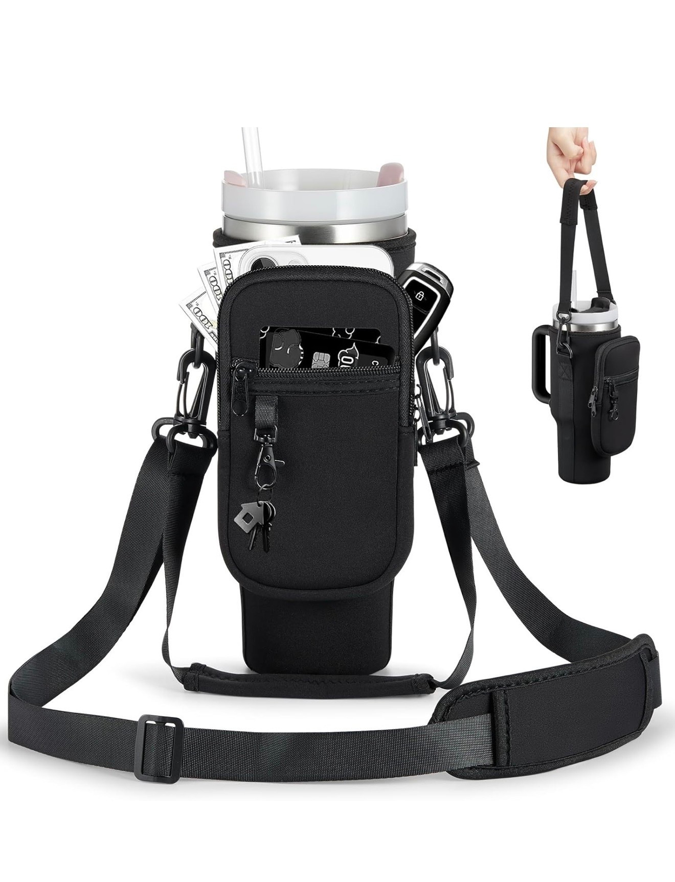 #amazonfinds #stanleycup tumbler water bottle holder #travel 

#LTKTravel #LTKFamily #LTKActive
