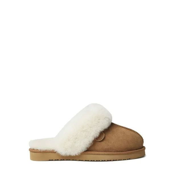 Fireside by Dearfoams Women's Sydney Scuff Sheepskin Slippers | Walmart (US)