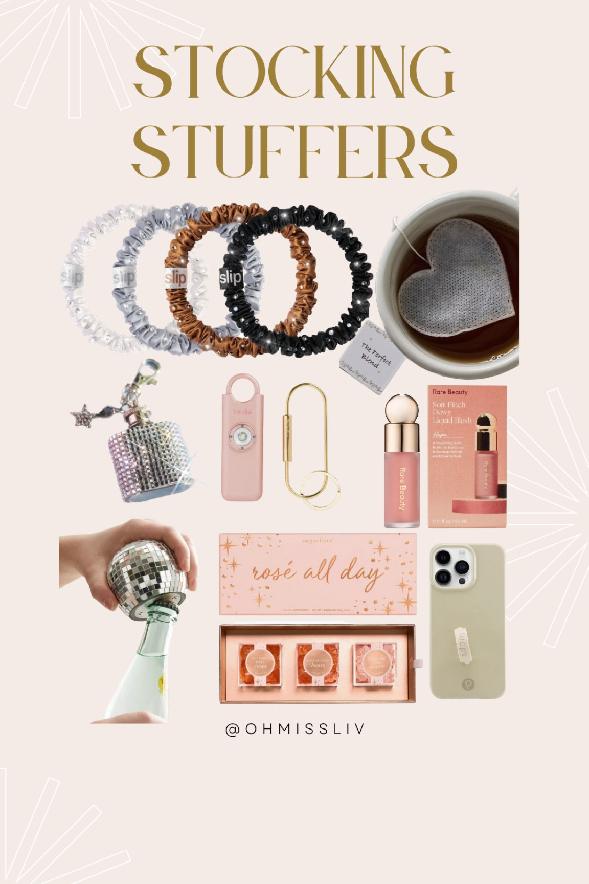 Stocking Stuffers for Women Gifts Under $50 for Her Unique Gift Ideas and Inspiration Gift Guide for Girls, Mom, Sisters, SIL, MIL, In-Laws, Grandma, Coworkers Gifts White Elephant Gift Ideas 

Bejeweled Slip Silk Scrunchies Kawaii Cute Heart Shaped Tea Bag Rare Beauty Gift Set She’s Birdie Personal Safety Alarm Keychain Key Ring Rhinestone Cowgirl Mini Flask Disco Ball Handheld Bottle Opener Bar Cart Mirrorball Rosé All Day Gummies #LTKCyberWeek

#LTKHoliday #LTKGiftGuide