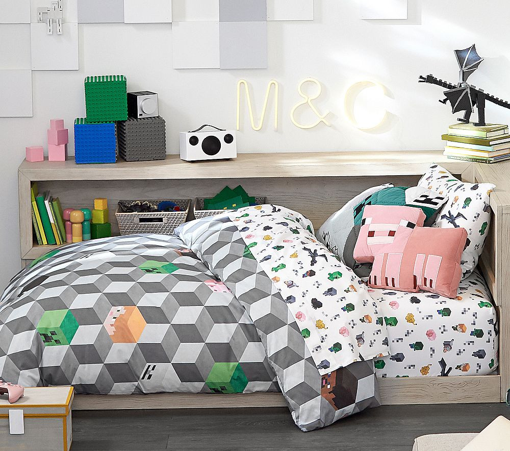 Minecraft™ Organic Sheet Set & Pillowcases | Pottery Barn Kids