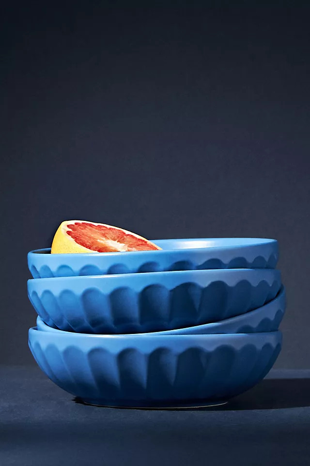 Matte Latte Pasta Bowls, Set of 4 | Anthropologie (US)