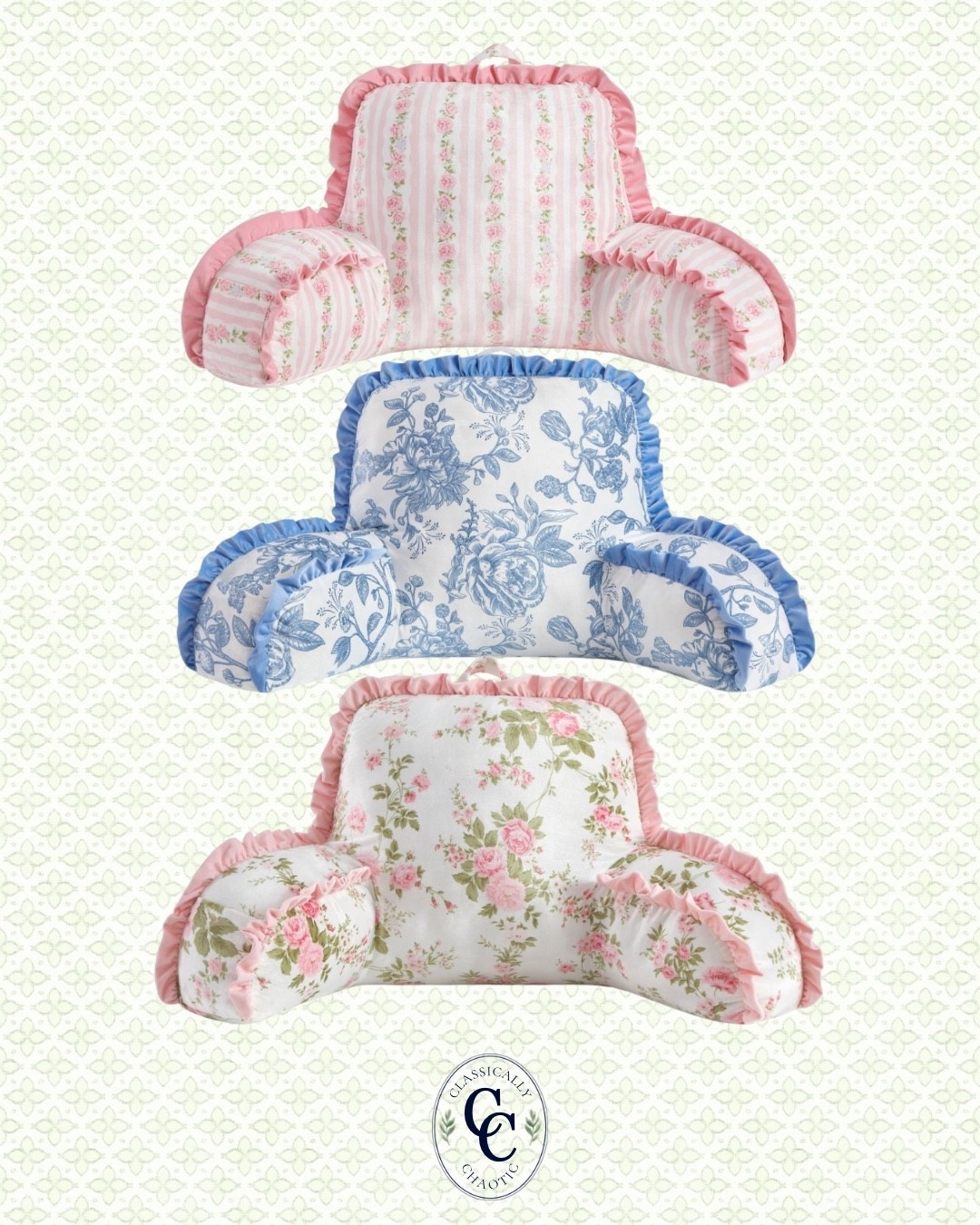 🌸 The cutest little backrest pillows! 🌸

These floral prints are SO pretty and would be adorable in a little girl’s room — perfect for reading, relaxing, or cozying up in bed. 🎀

And they’re just $20! Such a sweet little gift idea, too. 💕