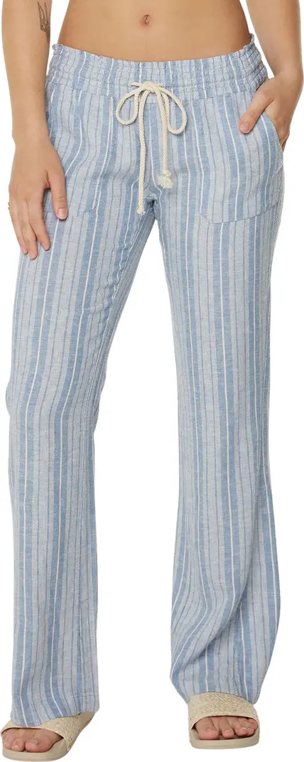 Oceanside Stripe Linen BLend Pants | Nordstrom