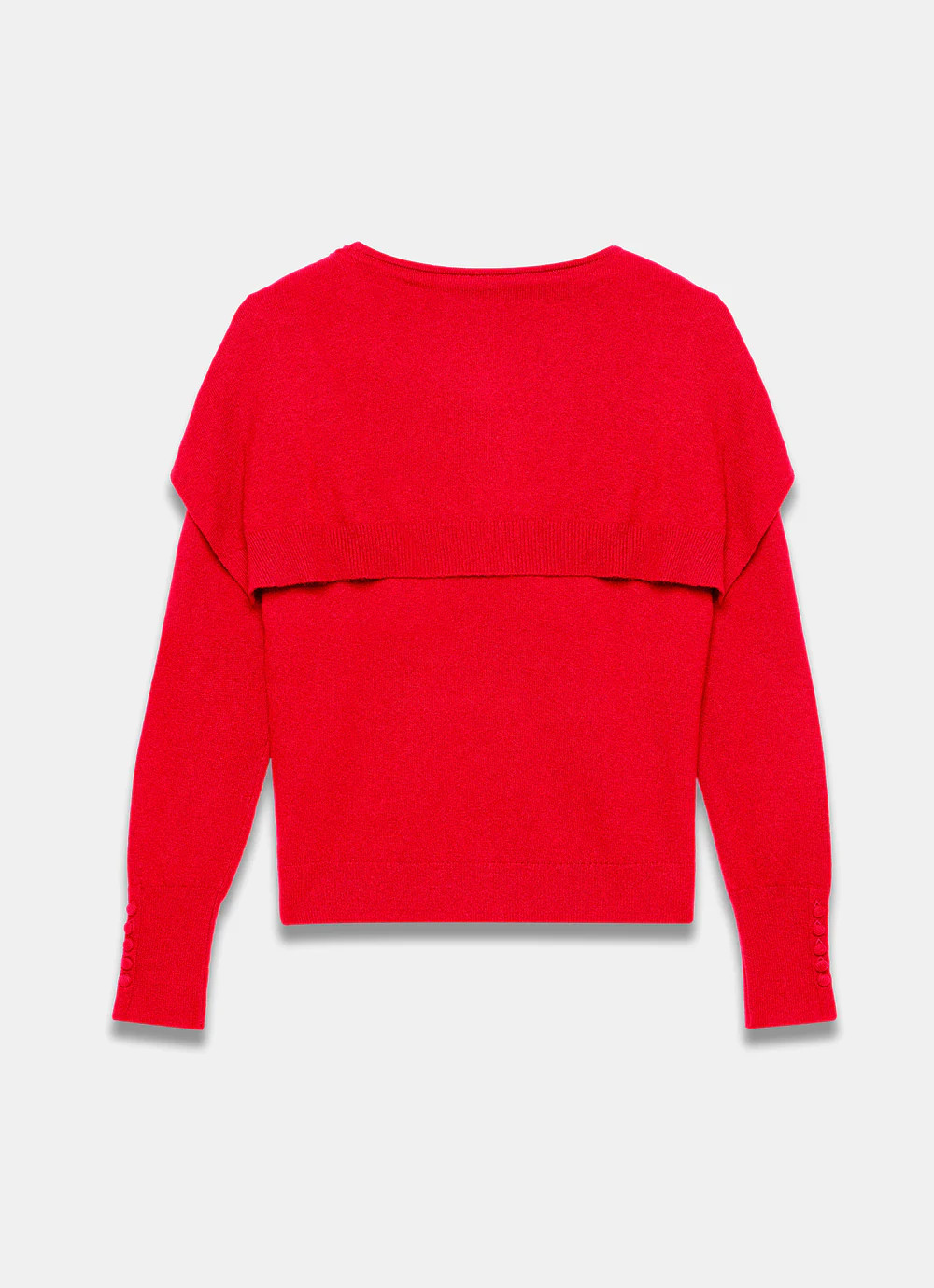 Red Cotton Blend Scarf Jumper | Mint Velvet