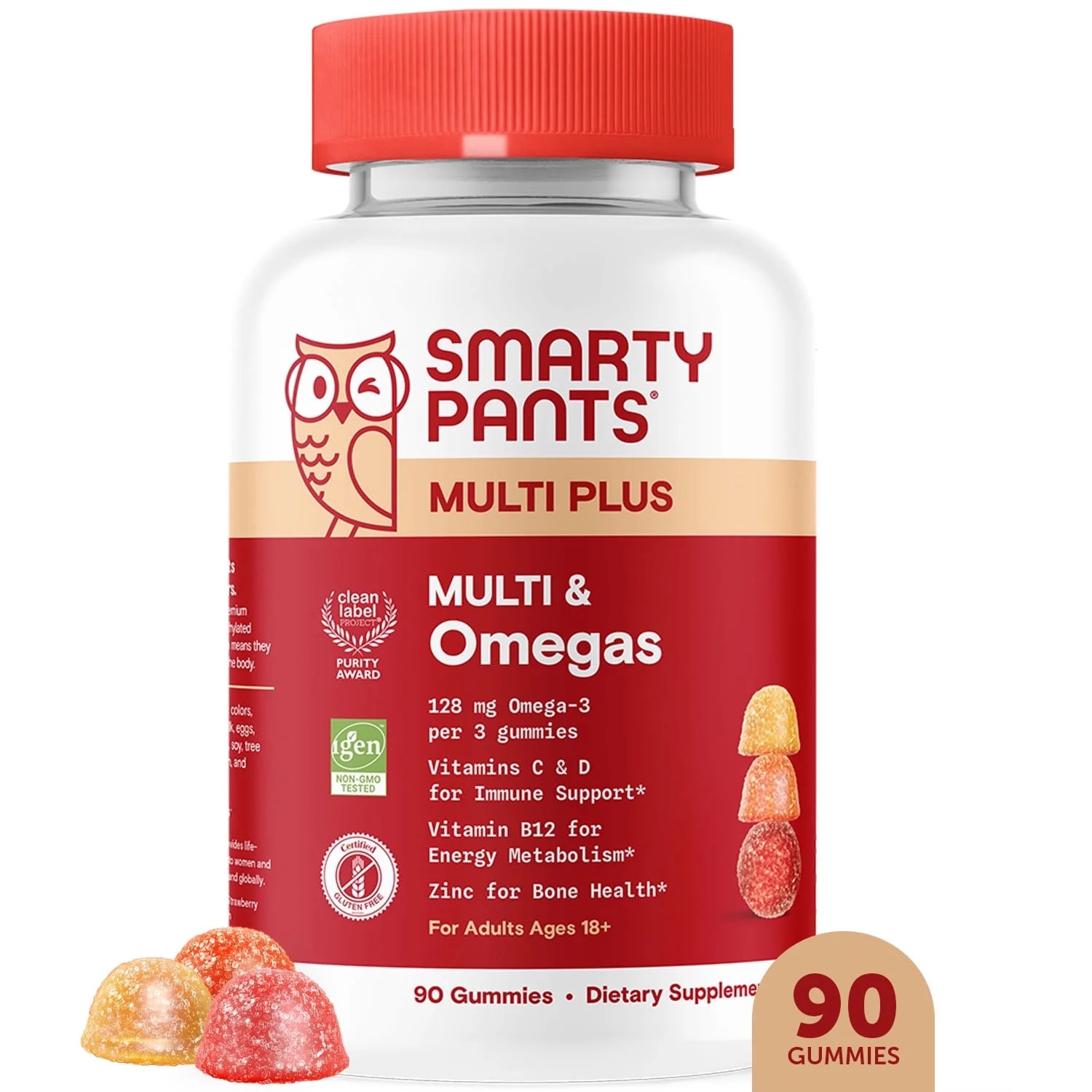 SmartyPants Adult Multi Plus Multi & Omega-3s Gummies, New Improved Formula, Same Premium Nutrien... | Walmart (US)
