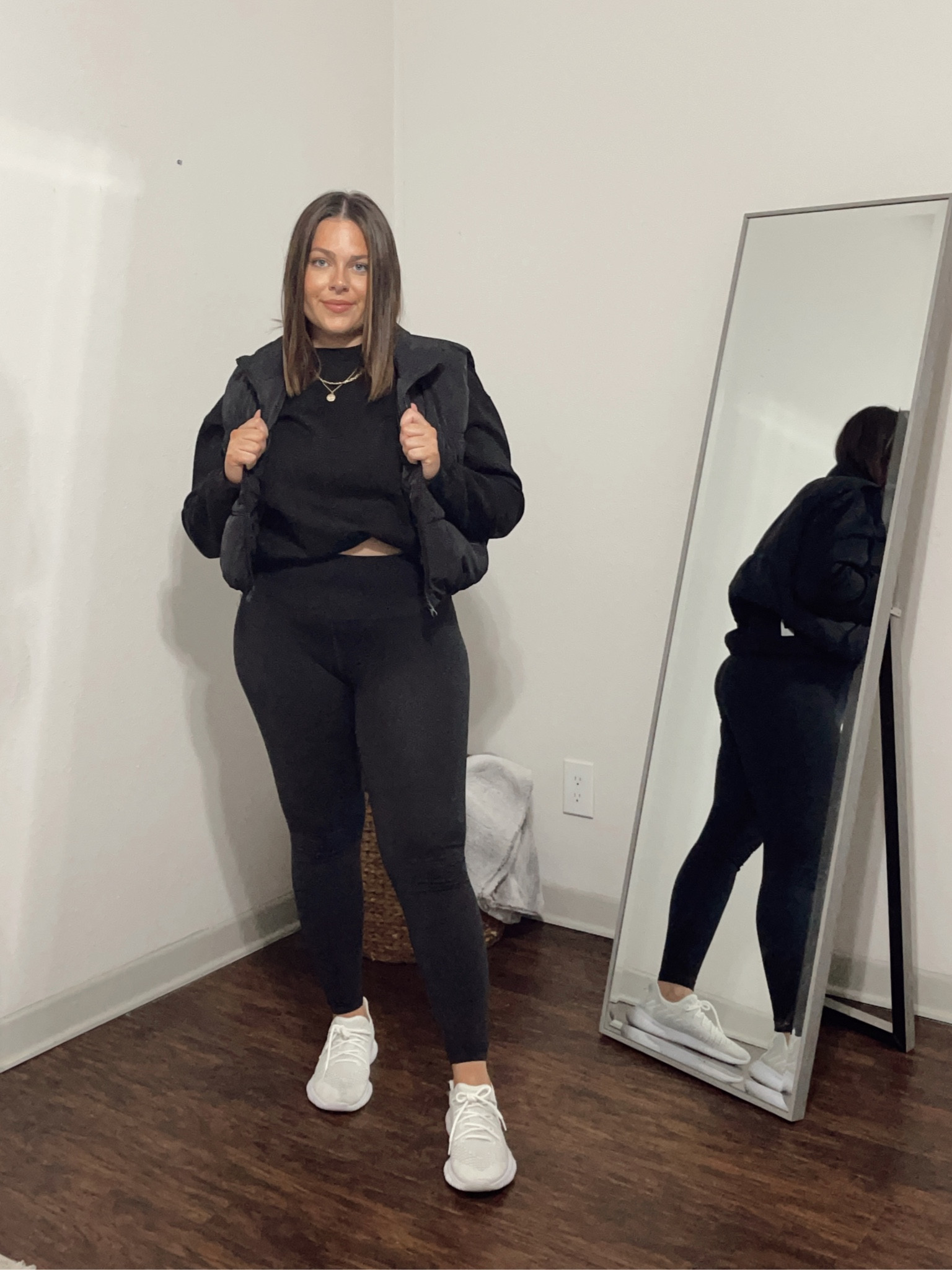 Always adding a puffer vest to every outfit 🖤 
Puffer vest size large 

#LTKstyletip #LTKfindsunder100 #LTKmidsize