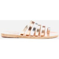 Ancient Greek Sandals Women's Niki Metal Mix Vachetta Leather Sandals - Pink Metal/Silver/Platinum | Coggles (Global)